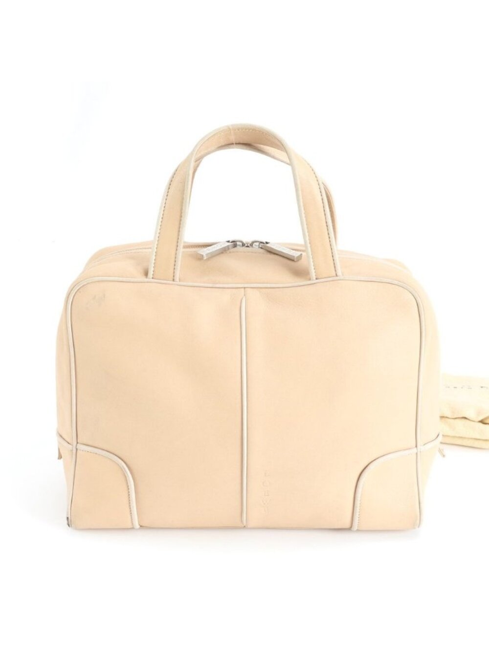 Loewe Mini Boston Beige Leather Handbag Tote